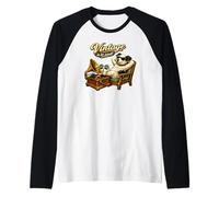 Vintage is So Cool! - Nipper The RCA Dog Gramophone Raglan Baseball Tee