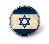 Vintage Israel Flag Round Badge Pin Button Brooch Lapel Tie Pins Decorative For Men Women