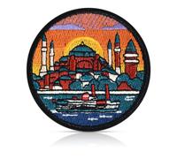 Vintage Istanbul Turkey Mosque Embroidered Iron On Patch