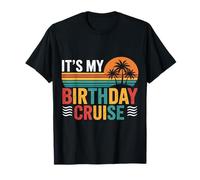 Vintage It’s My Birthday Cruise Ocean Sunset Island Getaway T-Shirt