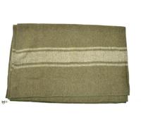 Vintage Italian Army Wool Blanket | Military Surplus Heavy Duty Wool Camping Blanket | Warm Outdoor Survival Blanket for Bushcraft, Hiking, Campervan, Picnics & Emergency Bedding