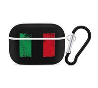 Vintage Italy Flag Personalized Wireless Bluetooth Earphone Protective Case Cover Compatible with Airpods Pro