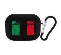 Vintage Italy Flag Personalized Wireless Bluetooth Earphone Protective Case Cover Compatible with Airpods Pro