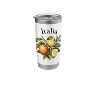 Vintage Italy Sicily Lemon Orange Summer Art Stainless Steel Insulated Tumbler