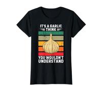 Vintage It's A Garlic Think You Wouldn't Understand Value Graphic T-Shirt, Women, Black, XS