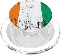 Vintage Ivory Coast Banner Fan Côte d'Ivoire Flag Retro PopSockets PopGrip for MagSafe