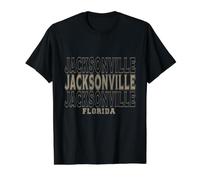 Vintage Jacksonville Florida Value Graphic T-Shirt, Men, Black, S