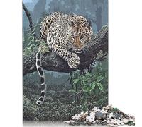 Vintage Jaguar Puzzles 500 Pieces Wood Puzzle Jigsaws for Adults Family Fun Jigsaws Puzzles 500pcs (52x38cm)