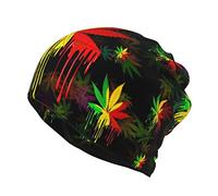 Vintage Jamaica Flag Multifunction Beanie Hat Soft Stretch Skull Cap Head Wrap Jamaican Fashion Scarf for Men Women