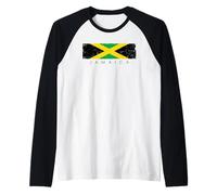 Vintage Jamaica Vacation | Jamaica Lover Raglan Baseball Tee