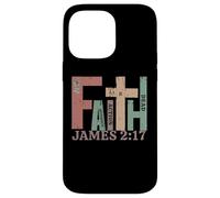 Vintage James 2:17 FAITH Without Action Is Dead Graphic Gift Case for iPhone 14 Pro Max
