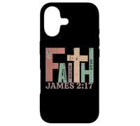 Vintage James 2:17 FAITH Without Action Is Dead Graphic Gift Case for iPhone 17