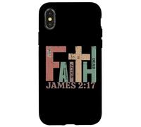 Vintage James 2:17 FAITH Without Action Is Dead Graphic Gift Case for iPhone X/XS
