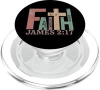 Vintage James 2:17 FAITH Without Action Is Dead Graphic Gift PopSockets PopGrip for MagSafe