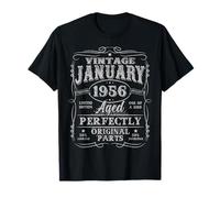 Vintage January 1956 Retro 70 Year Old 70th Birthday Men Dad T-Shirt