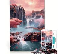 Vintage Japan Landscapes Jigsaw 1000 Pieces Memory Skill Fun Smooth Edge Perfect Interlock Fun-filled Way to Fill Empty Hours (50x75cm)