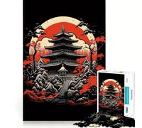 Vintage Japan Landscapes Jigsaw for Teenagers 1000 Pieces Memory Fun Game Smooth Burr Free Surface Birthday Gift Brain Teaser Toy (38x52cm)