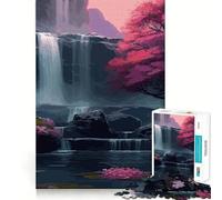 Vintage Japan Landscapes Jigsaw Puzzle 1000 Think Boost Game Tight Lock No Loose Pieces Interactive Brain Challenge for Home (38x26cm)