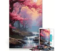 Vintage Japan Landscapes Jigsaw Puzzles for Adults 1000 Think Boost Game Precise Interlock Structure Easy to Learn Family Enjoyment (38x52cm)