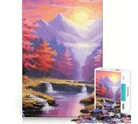 Vintage Japan Landscapes Jigsaw Puzzles for Adults 1000 Think Boost Game Precise Interlock Structure Easy to Learn Family Enjoyment (38x52cm)