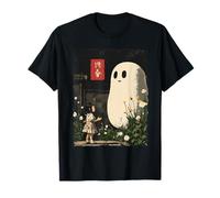 Vintage Japanese Anime Ghost Kawaii Halloween Graphic Tee T-Shirt