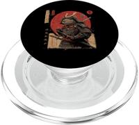 Vintage Japanese Art anime graphic samurai Capybara warrior PopSockets PopGrip for MagSafe