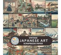 Vintage Japanese Art Scrapbook Paper: 20 Sheets Double-Sided Decorative Designs Cardstock, Scrap Book Paper for Scrapbooking, Junk Journal, Photo Album, DIY Crafts