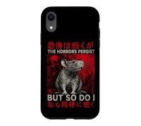 Vintage Japanese Gothic Rat The Horrors Persist But So Do I Case for iPhone XR
