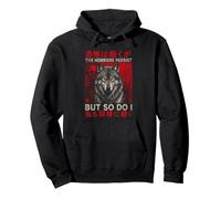 Vintage Japanese Gothic Wolf The Horrors Persist But So Do I Pullover Hoodie