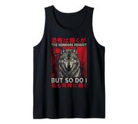 Vintage Japanese Gothic Wolf The Horrors Persist But So Do I Tank Top