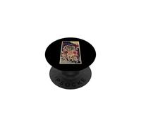 Vintage Japanese Green-Haired Oni Demon Ukiyo Newspaper PopSockets Adhesive PopGrip