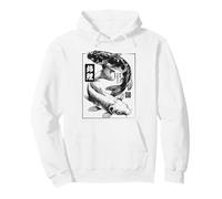 Vintage Japanese Haiku Yin And Yang Nishikigoi Carp Fish Koi Pullover Hoodie
