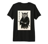Vintage Japanese Ink Wash Art Martial Arts River Otter Premium T-Shirt