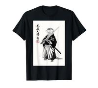 Vintage Japanese Ink Wash Art Martial Arts River Otter Value Graphic T-Shirt