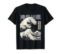 Vintage Japanese Kanagawa Hokusai Ukiyo-e Great Wave T-Shirt