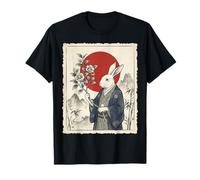 Vintage Japanese Kimono Rabbit Ukiyo-e Art T-Shirt