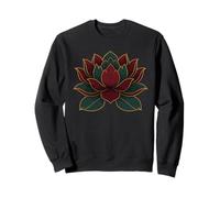 Vintage Japanese Lotus Flower Zen Buddhism Yoga Sweatshirt