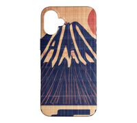 Vintage Japanese Mt. Fuji - Rising Sun over Mountain on back Case for iPhone 16 Plus