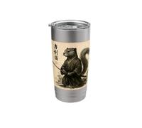 Vintage Japanese Otter Samurai Japan Culture Graphic Ukiyo-e Stainless Steel Insulated Tumbler