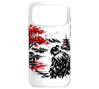 Vintage Japanese Samurai Mask Autumn Art Front Back Print Case for iPhone 17 Pro Max