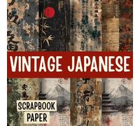 Vintage Japanese Scrapbook Paper: 20 Double-Sided Craft Paper Sheets for Scrapbooking, Junk Journals, DIY Projects, and Creative Crafts