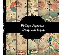 Vintage Japanese Scrapbook Paper, Japanese Waves Junk Journal Paper, Japanese Cranes Decorative Paper, DIY Projects, Origami Paper, Collage Sheets, ... 8,5" by 8,5" inches, 10 Designs, Double Sided