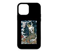 Vintage Japanese Skull Oni Demon Ukiyo-E Horror Newspaper Case for iPhone 12 mini
