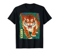 Vintage Japanese Tiger - Asian Tiger Woodblock - Ukiyo-e edo T-Shirt