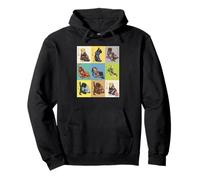 Vintage Japanese Ukiyo-e Labrador Retriever Kimono Dog Pullover Hoodie