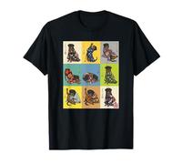 Vintage Japanese Ukiyo-e Rottweiler Kimono Dog T-Shirt