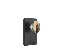 Vintage Japanese Ukiyo-e Samurai Cat Warrior Art PopSockets PopWallet for MagSafe