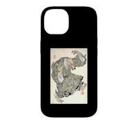 Vintage Japanese Wolf Yokai Demon Ukiyo Horror Newspaper Case for iPhone 14