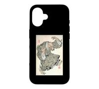 Vintage Japanese Wolf Yokai Demon Ukiyo Horror Newspaper Case for iPhone 16