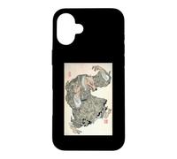 Vintage Japanese Wolf Yokai Demon Ukiyo Horror Newspaper Case for iPhone 16 Plus